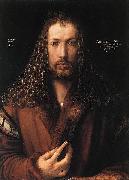 Albrecht Durer self-portrait in a Fur-Collared Robe oil painting reproduction